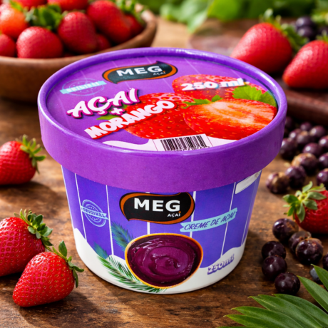 Creme de Açai Morango 250ml